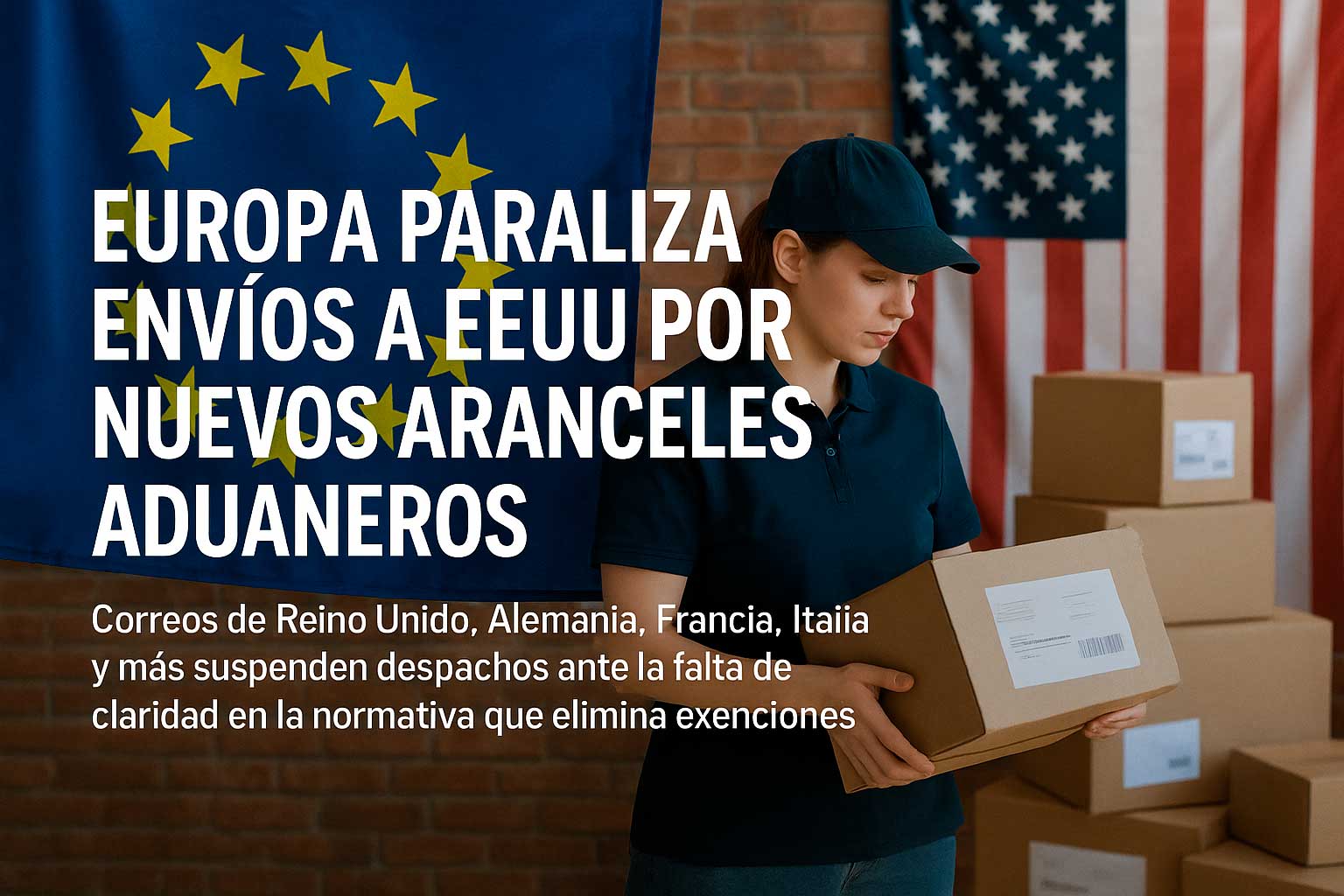 Europa detiene envíos a EEUU por nuevos aranceles aduaneros | Voces Imágenes