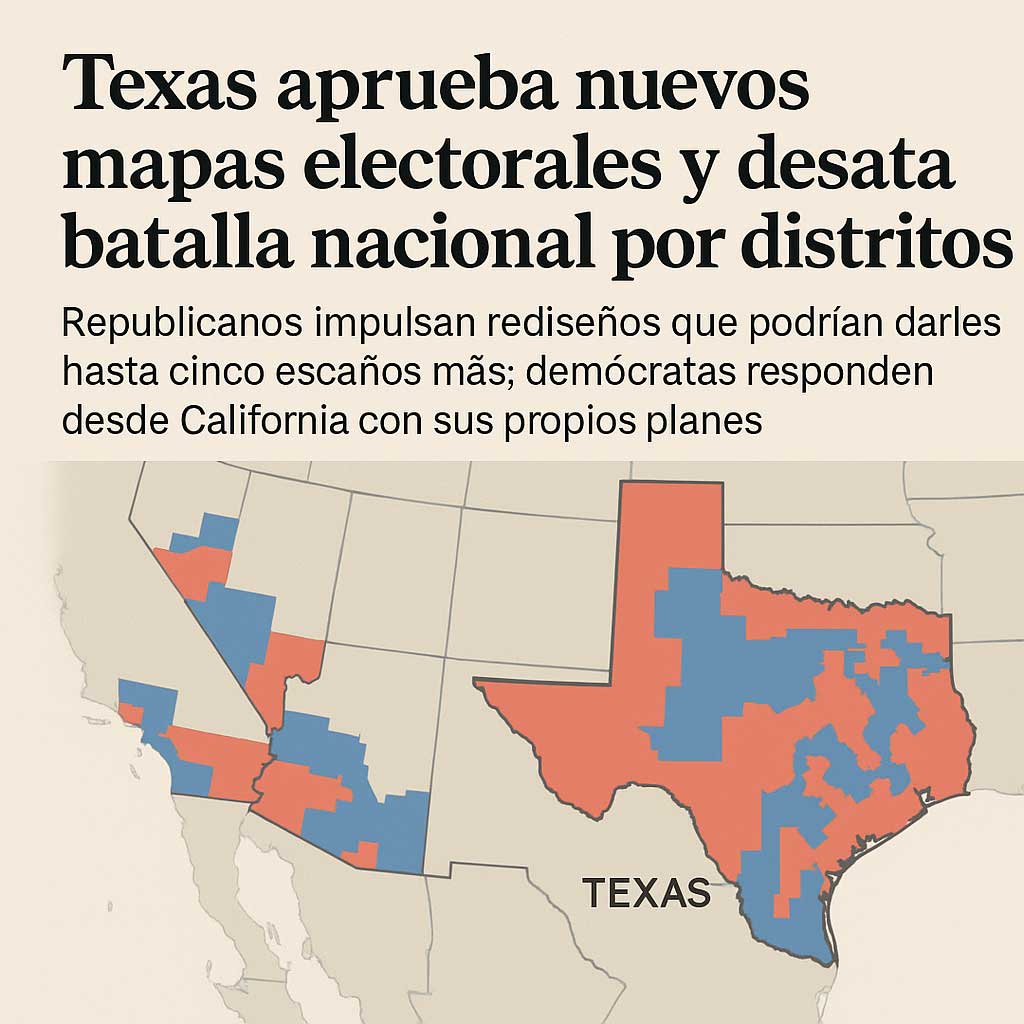 Texas aprueba nuevos mapas electorales y desata batalla nacional por distritos | Voces Imágenes